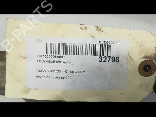 Left front suspension arm ALFA ROMEO 147 (937_) 1.9 JTDM 8V (937.AXD1A, 937.AXU1A, 937.BXU1A) | BP14876452M12 