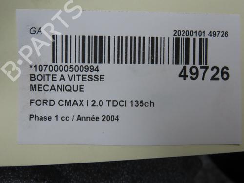 Gearkasse FORD FOCUS C-MAX (DM2) 2.0 TDCi (133 hp) 29215998