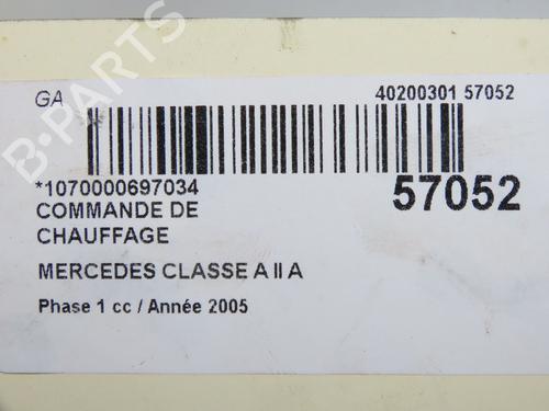 Climate control MERCEDES-BENZ A-CLASS (W169) A 180 CDI (169.007, 169.307) | BP32354725I5 - Image 5