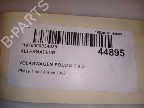 Used Alternator Alternator VW POLO III (6N1) 64 1.9 D (64 hp) 12528897 12528897