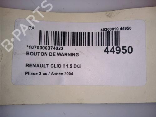 Advarselsbryter RENAULT CLIO II (BB_, CB_) 1.5 dCi (B/CB07) (65 hp) 23174257