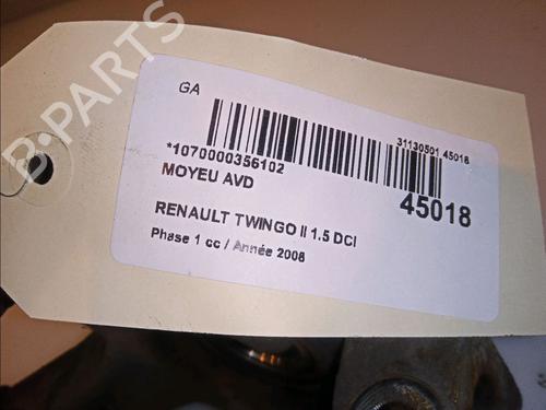 Used Left front steering knuckle Left front steering knuckle RENAULT TWINGO II (CN0_) 1.5 dCi (CN0E) (64 hp) 14875747 14875747