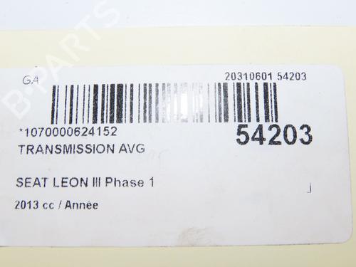 Used Left front driveshaft SEAT LEON (5F1) 1.2 TSI (105 hp) 29601095