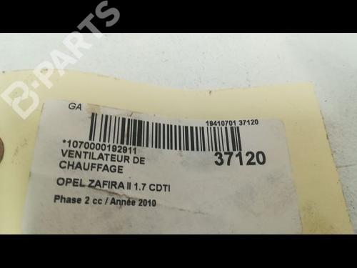 Heater blower motor OPEL ZAFIRA / ZAFIRA FAMILY B (A05) 1.7 CDTI (M75) | BP9603457M62 