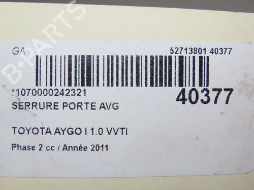 Used Front left lock TOYOTA AYGO (_B1_) 1.0 (KGB10_, KGB10R) (68 hp) 19249793