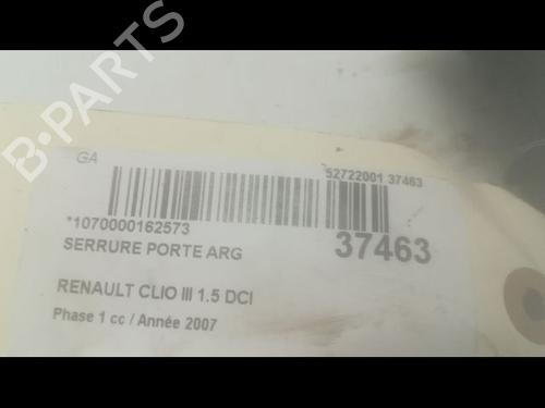 Used Rear left lock RENAULT CLIO III (BR0/1, CR0/1) 1.5 dCi (BR17, CR17) (86 hp) 9603670