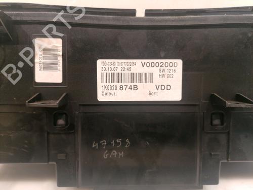 Instrument cluster VW GOLF V (1K1) 2.0 TDI 16V | BP15722853C47 