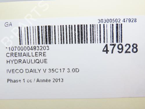 Steering rack IVECO DAILY V Van 35C17, 35S17, 40C17, 45C17, 50C17, 60C17, 65C17, 70C17 | BP28829642M22