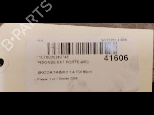 Used Rear left exterior door handle SKODA FABIA II (542) 1.4 TDI (80 hp) 9614411