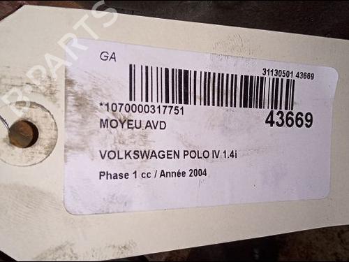 Used Left front steering knuckle Left front steering knuckle VW POLO IV (9N_, 9A_) 1.4 16V (75 hp) 23173223 23173223