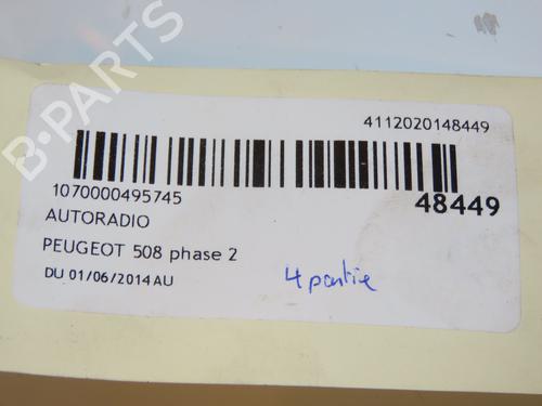 Radio PEUGEOT 508 I (8D_) 2.0 BlueHDi 180 | BP16648080E6 