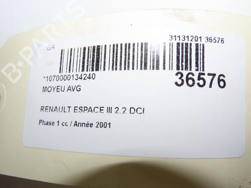 Used Right front steering knuckle Right front steering knuckle RENAULT ESPACE III (JE0_) 2.2 dCi (JE0S) (115 hp) 14876034 14876034