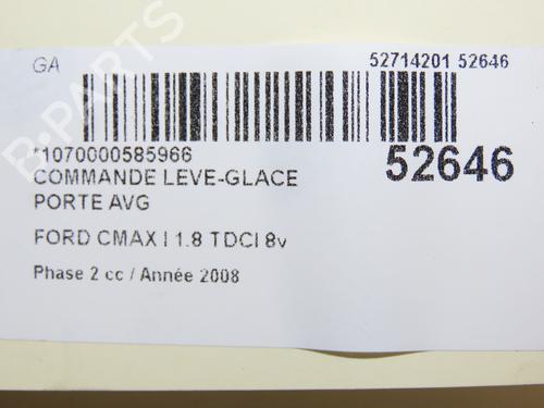 Used Left front window switch FORD C-MAX (DM2) 1.8 TDCi (115 hp) 28831731