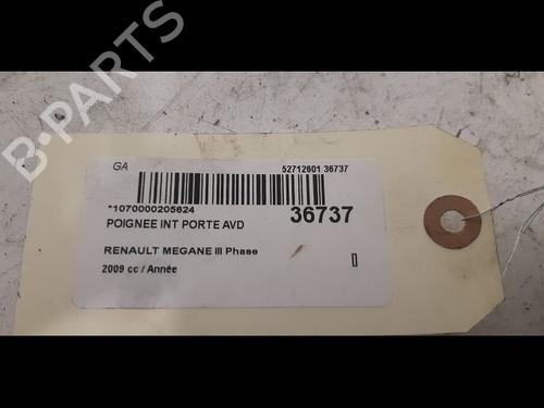 Used Front right interior door handle RENAULT MEGANE III Grandtour (KZ0/1) 1.5 dCi (KZ1M, KZ1W, KZ0R) (106 hp) 9604185