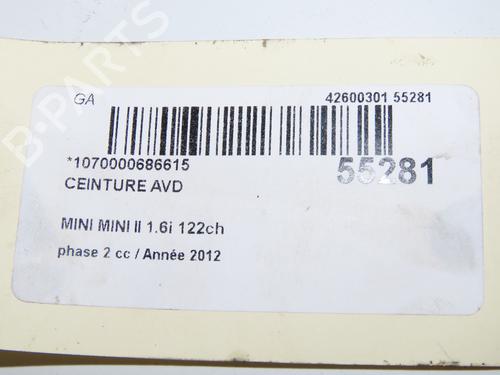 Front right seatbelt MINI MINI (R56) Cooper | BP31819579I25 - Image 6