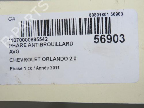 Left front fog light CHEVROLET ORLANDO (J309) 2.0 D | BP31912194C30