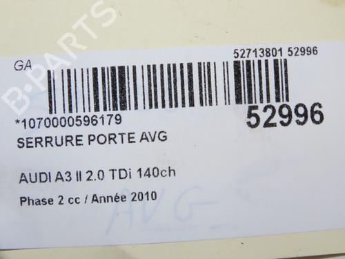 Used Front left lock Front left lock AUDI A3 Sportback (8PA) 2.0 TDI 16V (140 hp) 33770445 33770445