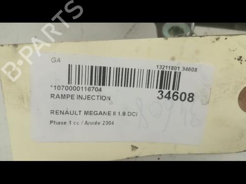 Used Injection rail RENAULT MEGANE II Estate (KM0/1_) 1.9 dCi (KMRG, KM1G, KM0G, KM2C) (120 hp) 9598161