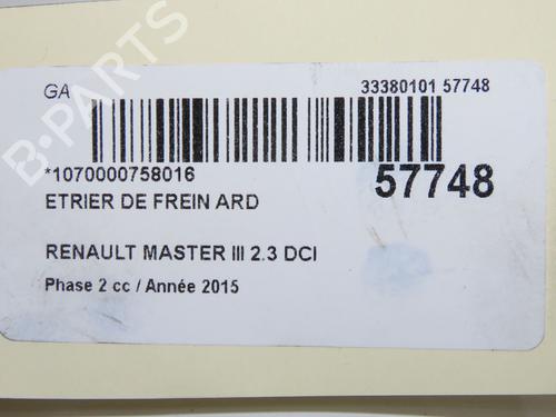 Right rear brake caliper RENAULT MASTER III Van (FV) 2.3 dCi 125 FWD (FV0C, FV0D, FV0G, FV0H, FV0J, FV0K,... | BP36426953M106 - Image 7