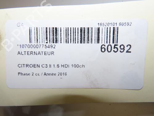 Alternator CITROËN C3 II (SC_) 1.6 BlueHDi 100 | BP39541905M7 - Image 5