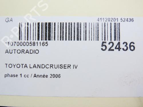 Radio TOYOTA LAND CRUISER PRADO (_J12_) 3.0 D-4D (KDJ120, KDJ125) | BP28830571E6 