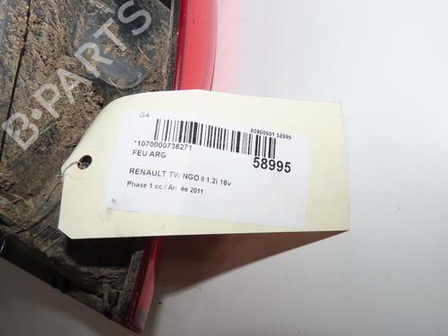 Used Left taillight Left taillight RENAULT TWINGO II (CN0_) 1.2 16V (CN04, CN0B) (75 hp) 36657782 36657782