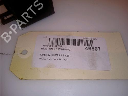 Warning switch OPEL MERIVA A MPV (X03) 1.7 CDTI (E75) | BP15138278I22 