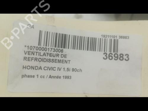 Used Radiator fan HONDA CIVIC V Hatchback (EG) 1.5 i 16V (EG4) (90 hp) 23172176