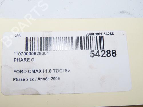 Used Left headlight FORD C-MAX (DM2) 1.8 TDCi (115 hp) 31819630