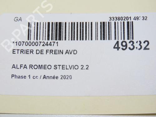 Used Right front brake caliper ALFA ROMEO STELVIO (949_) 2.2 D (949.AXC1A) (190 hp) 32691168