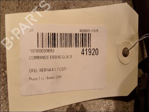 Used Steering column stalk OPEL MERIVA B MPV (S10) 1.7 CDTI (75) (110 hp) 9617664