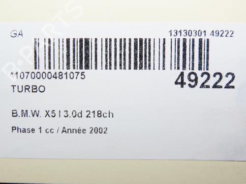 Turbocharger/Supercharger BMW X5 (E53) 3.0 d | BP19170652M71