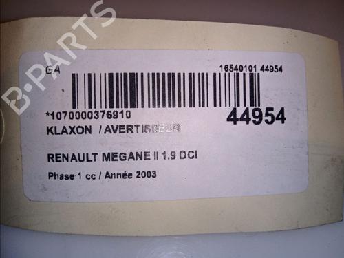 Horn RENAULT MEGANE II (BM0/1_, CM0/1_) 1.9 dCi (BM0G, CM0G) | BP14874960E13 
