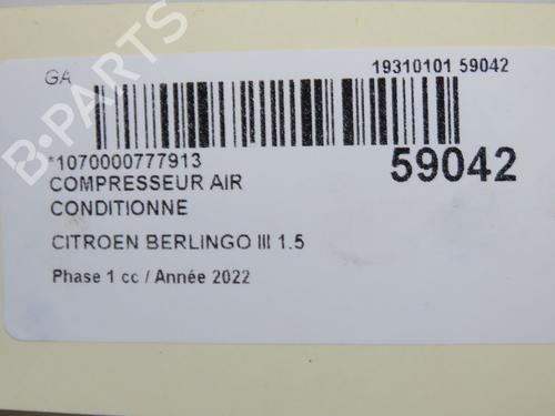 AC compressor CITROËN BERLINGO Box Body/MPV (K9) 1.5 BlueHDi 100 | BP36873805M34  - Image 9