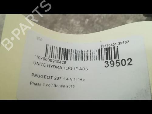 Used ABS pump PEUGEOT 207 (WA_, WC_) 1.4 16V (95 hp) 9608737