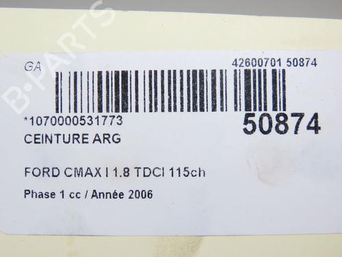 Venstre bak beltestrammer FORD FOCUS C-MAX (DM2) 1.8 TDCi | BP23175174C89 