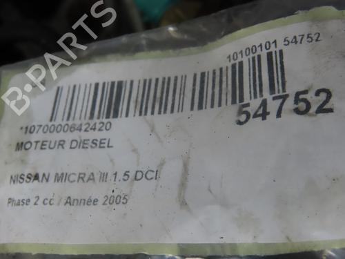 Engine NISSAN MICRA III (K12) 1.5 dCi | BP28828678M1 