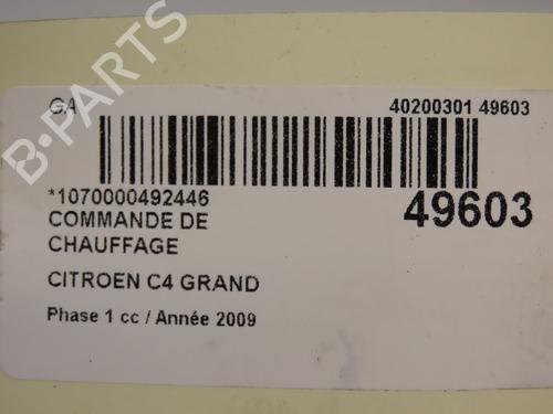 Climate control CITROËN C4 Grand Picasso I (UA_) 2.0 HDi 138 | BP19319529I5 