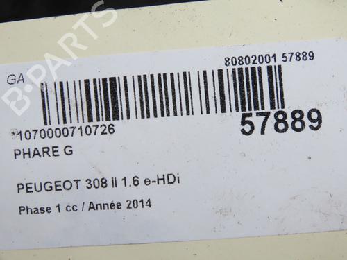 Phare gauche Phare gauche PEUGEOT 308 II (LB_, LP_, LW_, LH_, L3_) 1.6 HDi / BlueHDi 115 (115 hp) 36682381 36682381