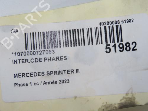 Headlight switch MERCEDES-BENZ SPRINTER 3,5-t Van (B907, B910) 315 CDI RWD (907.631, 907.633, 907.635, 907.637) | BP32768832I24 - Image 2