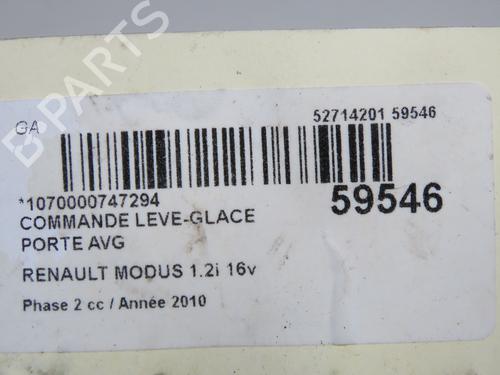 Left front window switch RENAULT MODUS / GRAND MODUS (F/JP0_) 1.2 (JP0C, JP0K, FP0C, FP0K, FP0P, JP0P, JP0T) | BP36545187I27 - Image 6