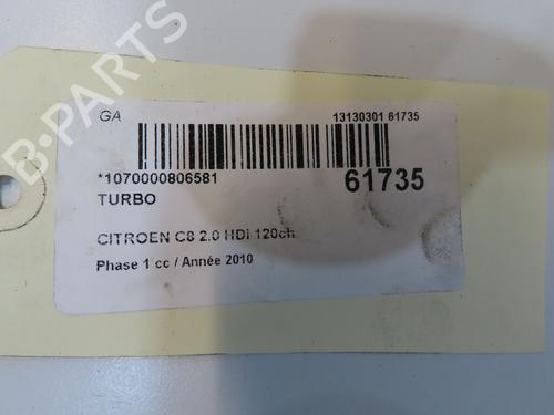Used Turbocharger/Supercharger Turbocharger/Supercharger CITROËN C8 (EA_, EB_) 2.0 HDi (120 hp) 39698907 39698907