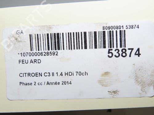 Used Right taillight CITROËN C3 II (SC_) 1.4 HDi 70 (SC8HZC, SC8HR0, SC8HP4) (68 hp) 32486187