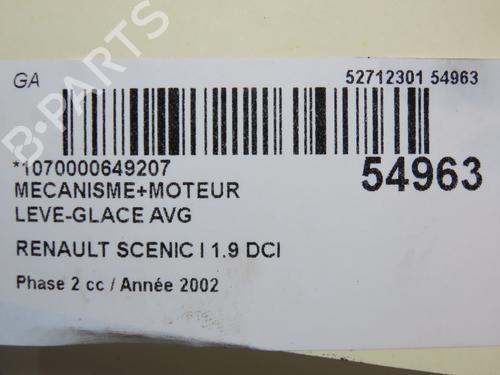 Used Front left window mechanism RENAULT SCÉNIC I MPV (JA0/1_, FA0_) 1.9 dCi (JA05, JA1F) (102 hp) 31120734