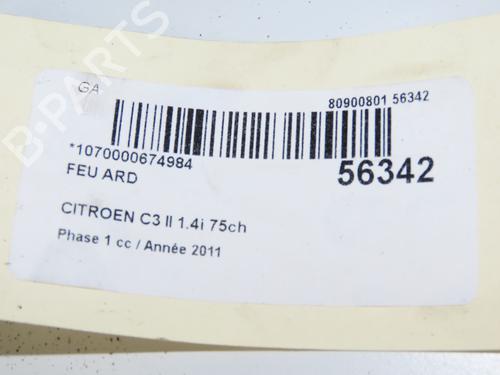 Right taillight CITROËN C3 II (SC_) 1.4 | BP32511539C35 