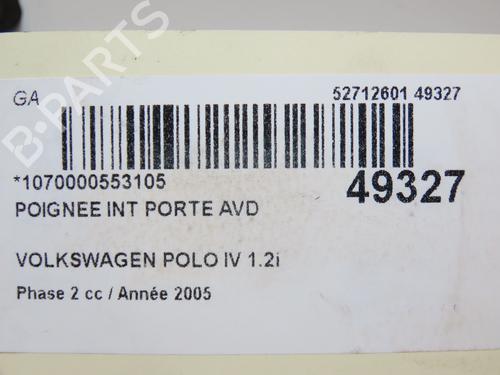 Front right interior door handle VW POLO (9N_, 9A_) 1.2 12V | BP21755538I14 