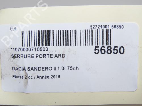rear-right-lock-dacia-sandero-ii-2012-32377416 main image
