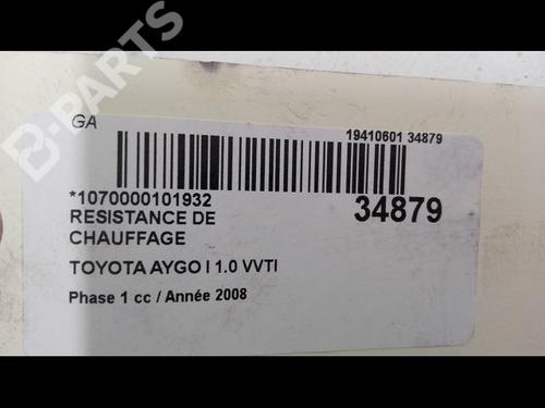 Heater resistor TOYOTA AYGO (_B1_) 1.0 (KGB10_, KGB10R) | BP11677096M108 