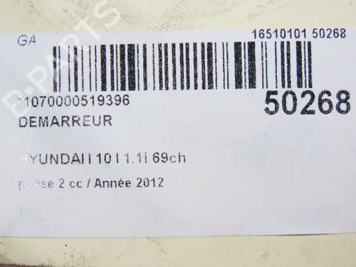 Starter HYUNDAI i10 I (PA) 1.1 | BP24358683M8 