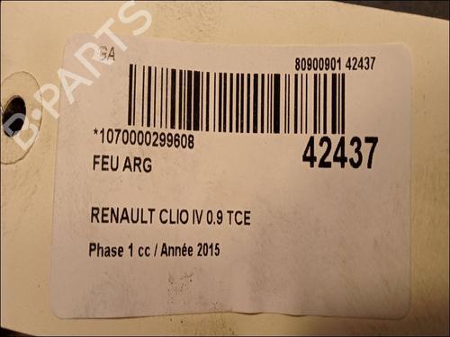 Used Left taillight RENAULT CLIO IV (BH_) 0.9 TCe 90 (BHNF, BHMA, BHMH, BHJK, BHJR) (90 hp) 9616445